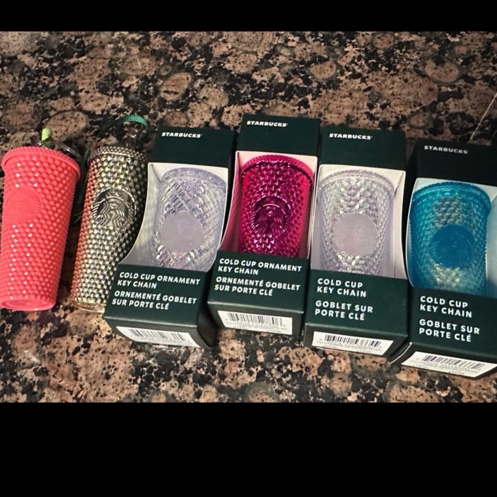Starbucks mini cold cup keychains